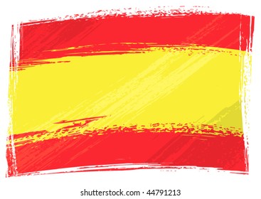 Grunge Spain Flag