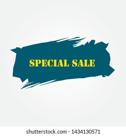 Grunge special sale banner template design, vector illustration eps10