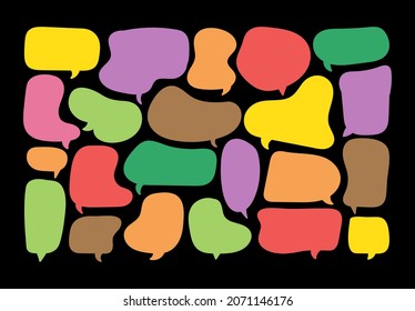 grunge speech bubble cut paper design template. Vector illustration for your business 