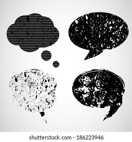 Grunge Speech Bubbles