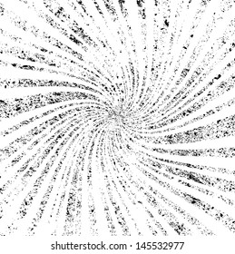 grunge spiral background. Vector illustration. 
