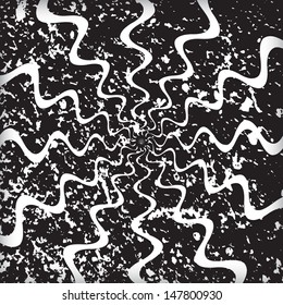 grunge spiral background. Vector illustration. 