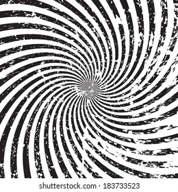 grunge spiral background. Vector illustration. 
