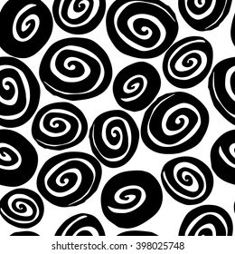 Grunge spiral background.Vector pattern with spirals.Vector template.