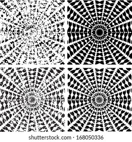 Grunge spiral with butterfly 