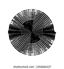 Grunge Spiral And round stamp for your design. Isolated distress circle texture. Icon, badge, label, insignia aging background. EPS10 vector