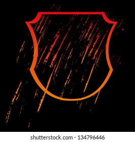 grunge splash badge vector art