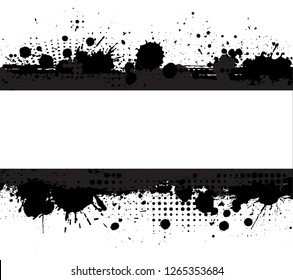 Grunge splash banner.