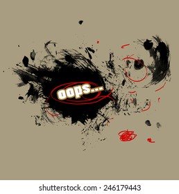 Grunge splash banner