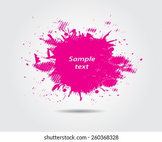 Grunge splash banner. Abstract splash vector for design use.