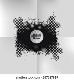 Grunge splash banner design on white paper background,clean vector
