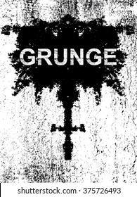 Grunge splash banner, vector illustration. Watercolor background. Retro background. Vintage background. Grunge cross style.