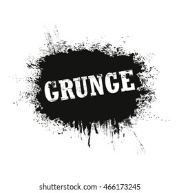 Grunge splash banner. Vector Illustration