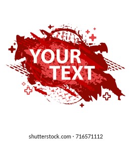 Grunge splash banner. Vector splatter labels with space for text. Grunge label.Vector frame for text. Element for design  flyers, business cards, gift cards, brochures, invitations and more