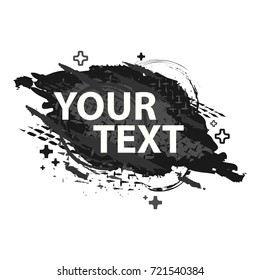 Grunge splash banner. Vector splatter labels with space for text. Grunge label.Vector frame for text. Element for design  flyers, business cards, gift cards, brochures, invitations and more