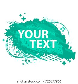 Grunge splash banner. Vector splatter labels with space for text. Grunge label.Vector frame for text. Element for design  flyers, business cards, gift cards, brochures, invitations and more