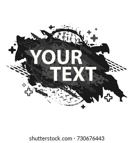 Grunge splash banner. Vector splatter labels with space for text. Grunge label.Vector frame for text. Element for design  flyers, business cards, gift cards, brochures, invitations and more