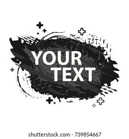 Grunge splash banner. Vector splatter labels with space for text. Grunge label.Vector frame for text. Element for design  flyers, business cards, gift cards, brochures, invitations and more