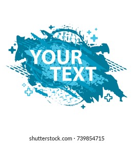 Grunge splash banner. Vector splatter labels with space for text. Grunge label.Vector frame for text. Element for design  flyers, business cards, gift cards, brochures, invitations and more