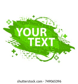 Grunge splash banner. Vector splatter labels with space for text. Grunge label.Vector frame for text. Element for design  flyers, business cards, gift cards, brochures, invitations and more