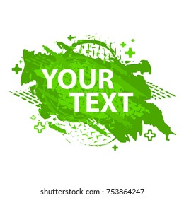 Grunge splash banner. Vector splatter labels with space for text. Grunge label.Vector frame for text. Element for design  flyers, business cards, gift cards, brochures, invitations and more