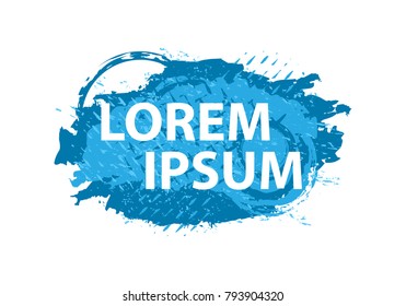Grunge splash banner. Vector splatter labels with space for text. Grunge label.Vector frame for text. Element for design  flyers, business cards, gift cards, brochures, invitations and more