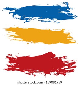 Grunge Splash banners in colors