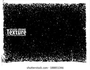 Grunge splash frame. vector template