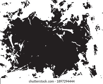 Grunge splash paint texture - abstract stock vector template - easy to use