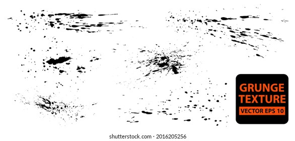 Grunge splash set. Abstract drawing. Modern background design.  Abstract liquid shape. Ink splashes.