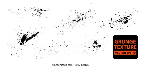 Grunge splash set. Abstract drawing. Modern background design.  Abstract liquid shape. Ink splashes.