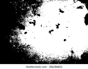 Grunge splash side background