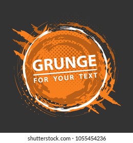 Grunge splash. Vector abstract background with ink brush strokes and geometrical shapes. Grunge background. Vector colorful paint splashes. Paint frame with space for text.