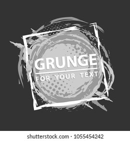 Grunge splash. Vector abstract background with ink brush strokes and geometrical shapes. Grunge background. Vector colorful paint splashes. Paint frame with space for text.