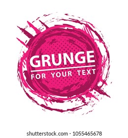 Grunge splash. Vector abstract background with ink brush strokes and geometrical shapes. Grunge background with space for text.