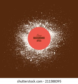 Grunge splash vector template with space for text