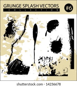 Grunge-Splash-Vektorgrafiken