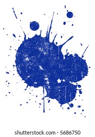 Grunge Splat  -  Background is transparent so they can be overlayed on other Illustrations or Images.