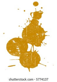 Grunge Splat - El fondo es transparente, por lo que se pueden ver en otras ilustraciones o imágenes.