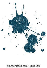 Grunge Splat  -  Background is transparent so they can be overlayed on other Illustrations or Images.