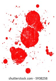 Grunge Splat -  Background is transparent so they can be overlaid on other Illustrations or Images.