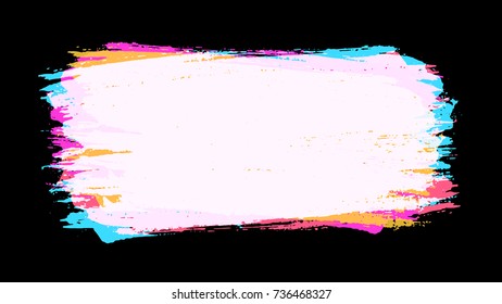 Grunge splatter background. Ink stains design. Spray splashes backdrop. Liquid stains isolated. Paint brush strokes and drops texture. Abstract vector illustration.
