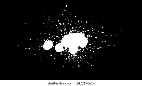 Grunge splatter. Paint splash. Liquid stain. Highly detailed grunge texture. Paint stain. Ink spot. Drop. Abstract frame. Grunge background.