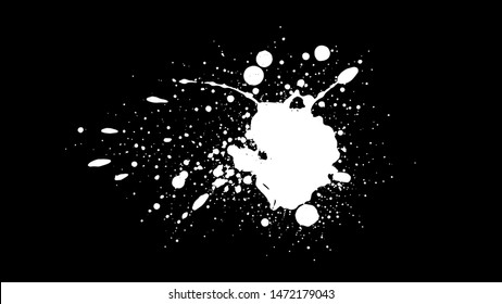 Grunge splatter. Paint splash. Liquid stain. Highly detailed grunge texture. Paint stain. Ink spot. Drop. Abstract frame. Grunge background.
