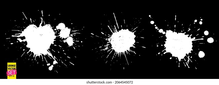 Grunge splatter. Paint splashes. Liquid stains. Highly detailed grunge textures. Paint stain. Ink spots. Splatter. Scribble. Scrawl. Ink drop. Grungy backgrounds collection.