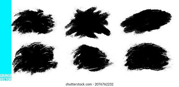 Grunge splatter set. Creative abstract grunge backdrops. Quirky scribbles. Powder splatter texture. Highly detailed grunge. Stains and spots. Grunge overlays.