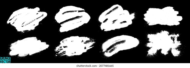Grunge splatter set. Creative abstract grunge backdrops. Quirky scribbles. Powder splatter texture. Highly detailed grunge. Stains and spots. Grunge overlays.