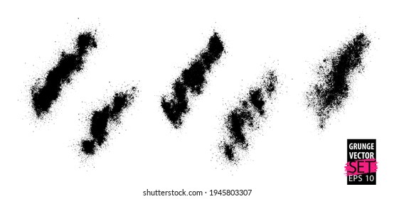 Grunge splatter set. Spray stains background. Powder splatter texture. Paint splashes. Powder texture. Liquid stains. Highly detailed grunge. Ink spots. Grunge drops.