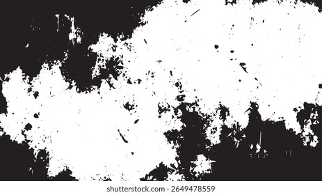 Grunge Splatter Texture with Cracked Ink and Distressed Border Overlay