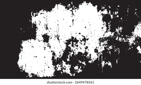 Grunge Splatter Texture with Ink Drips and Distressed Overlay for Photo Masking or Urban Art